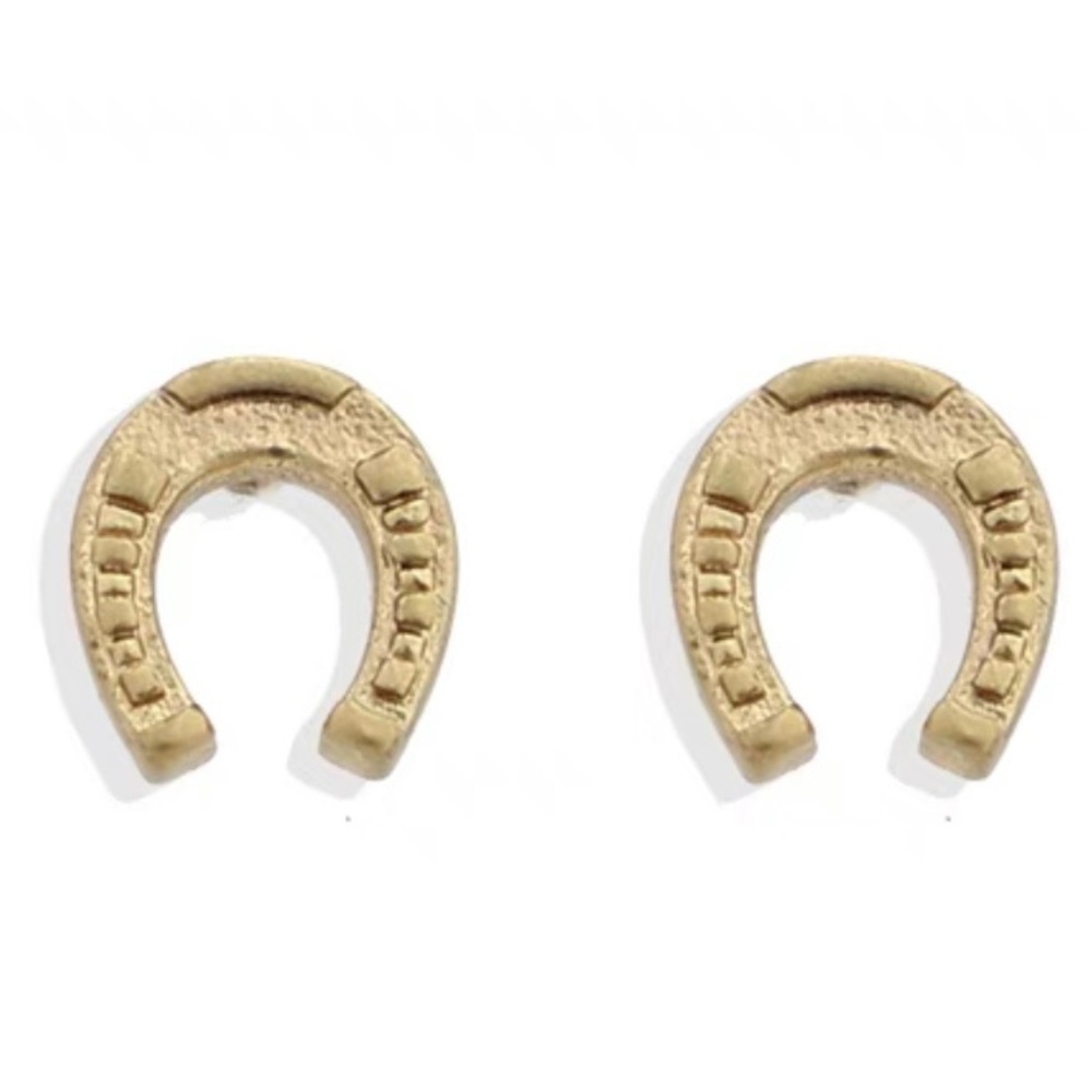 ❣️$25/3❣️Tiny Horseshoe Stud Earrings